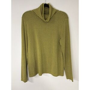 Candace Cameron Bure Striped Turtleneck‎ Long Sleeve Top Fitted XS